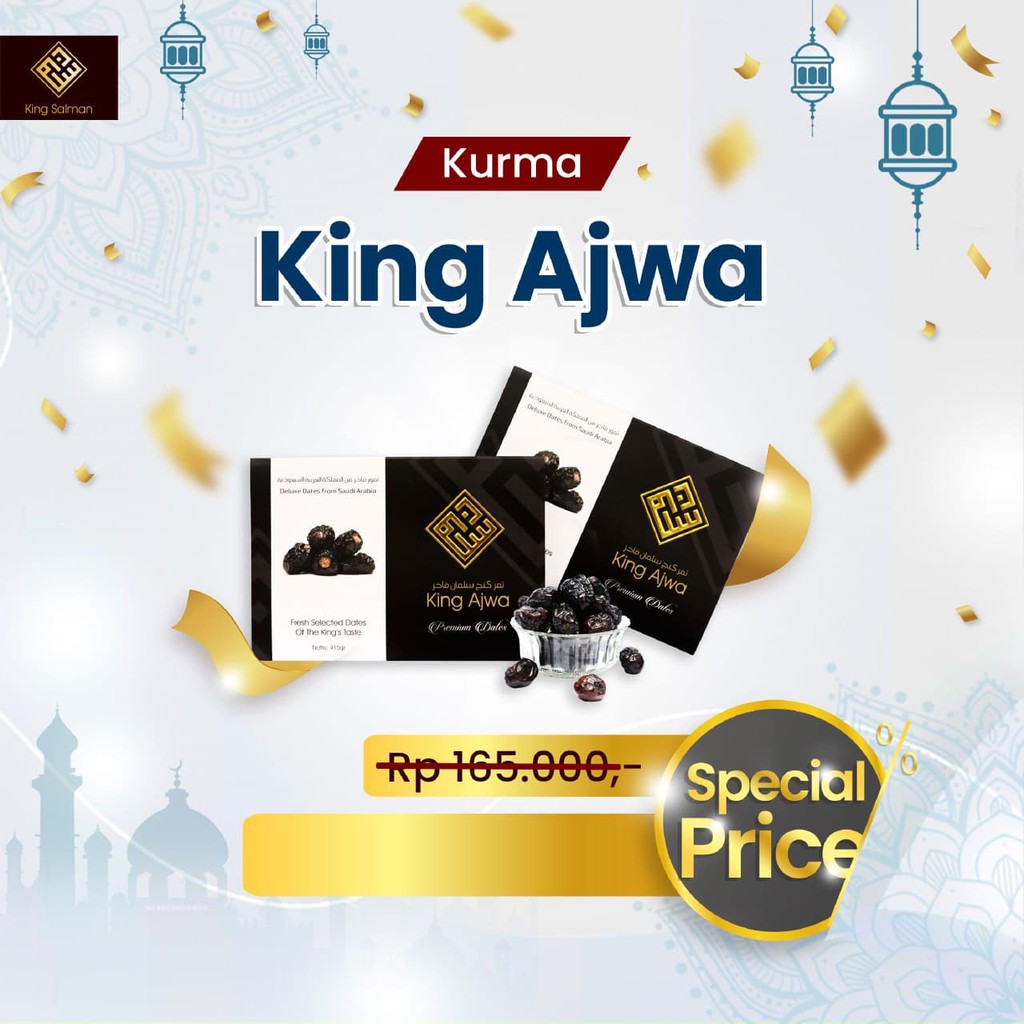 

Kurma Ajwa 500 Gram Bruto Premium King Ajwa Original
