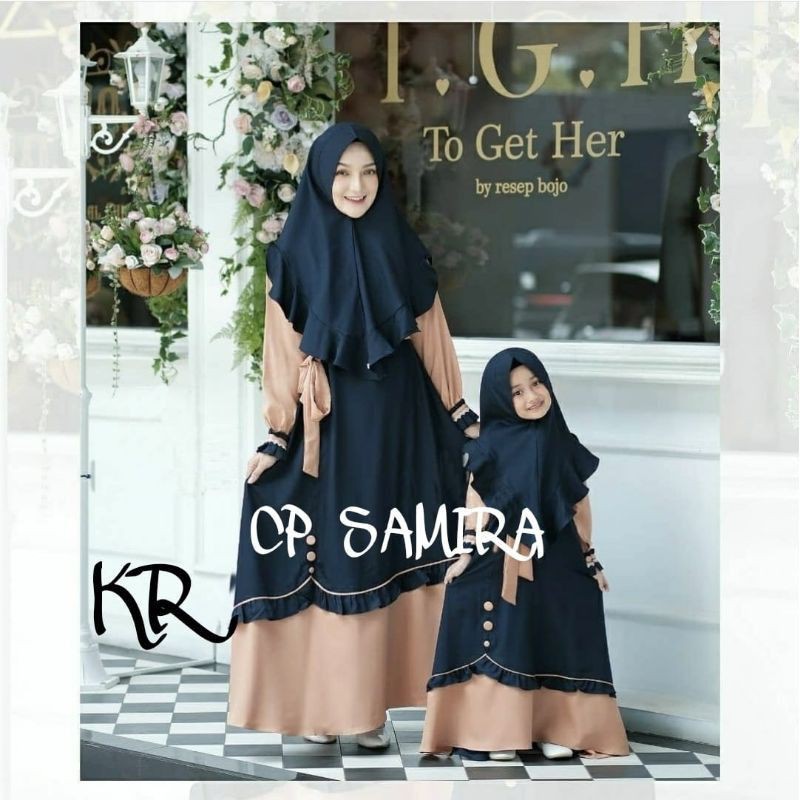 Baju Couple Ibu dan Anak Perempuan 2021 - Gaun Couple Keluarga Ibu dan Anak Perempuan Model Mewah