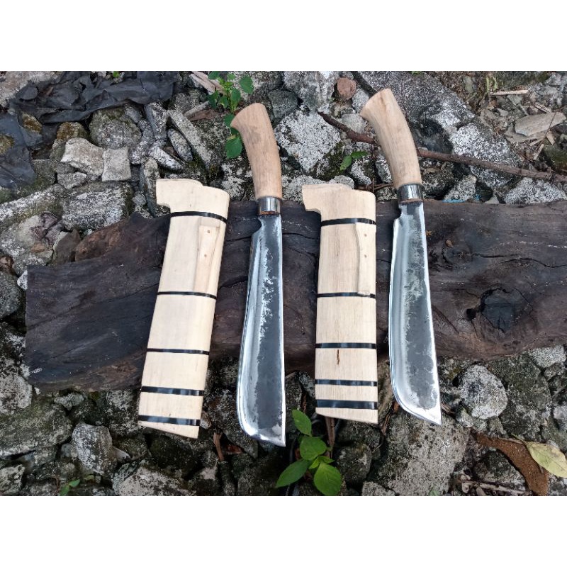 pisau baja tebang bambu bahan per apruk khas banten