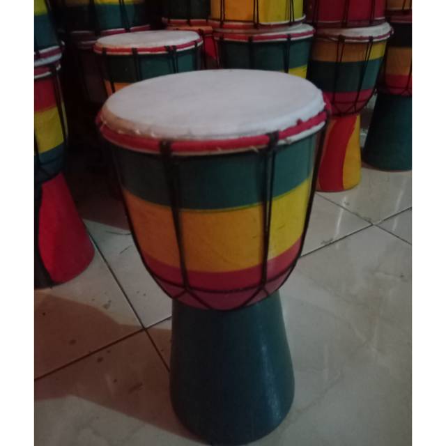 Kendang gendang jimbe 30cm motif rasta