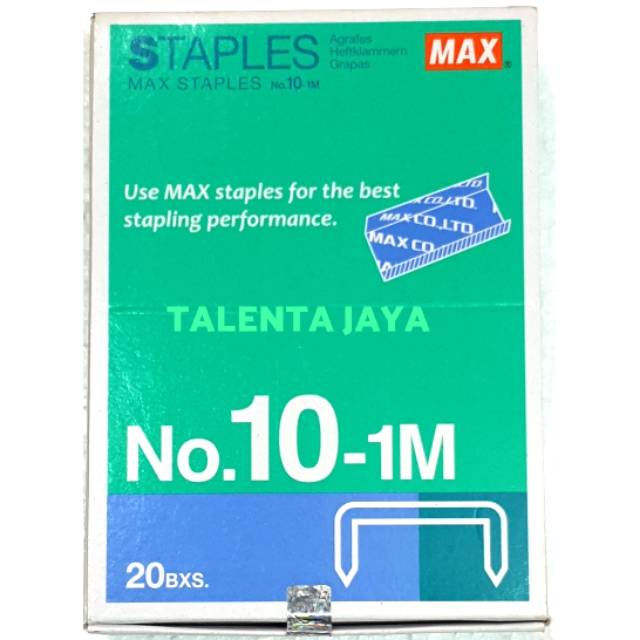 

ISI STAPLES / ISI HEKTER NO.10 MAX ORIGINAL 20 Kotak kecil