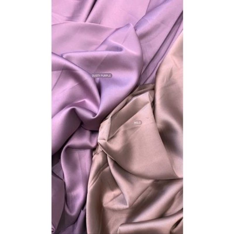 TYH Bahan Saten Armany Silk Premium Quality / Kain Satin Armani 100% Silk Orinal / Silk Sutra Armani