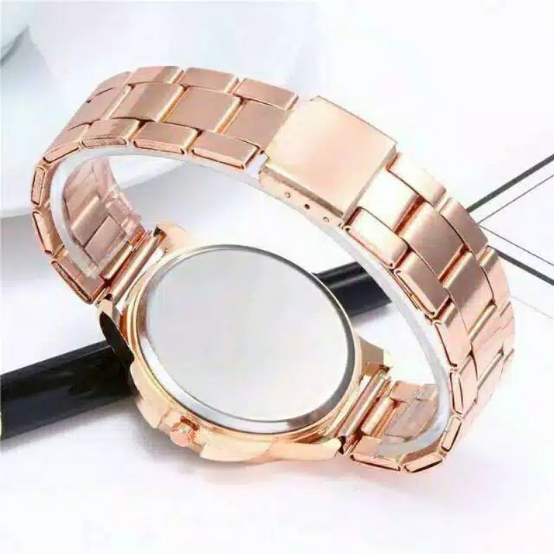 (Grosir)Jam Tangan Wanita Bunga Strap Rantai(Terima Cod)