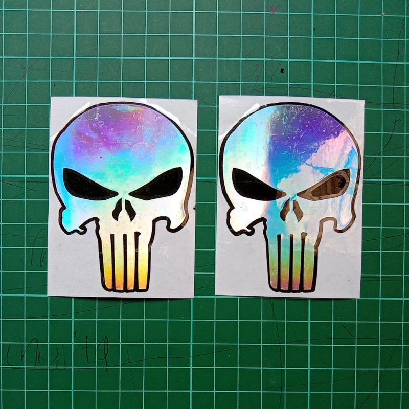 

sticker cutting hologram punisher