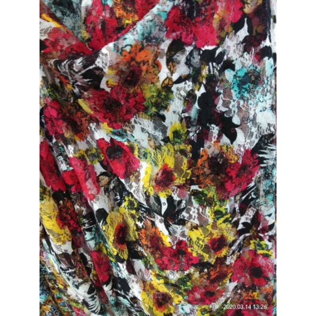 Kain tille brokatBahan brokat Bahan kebaya