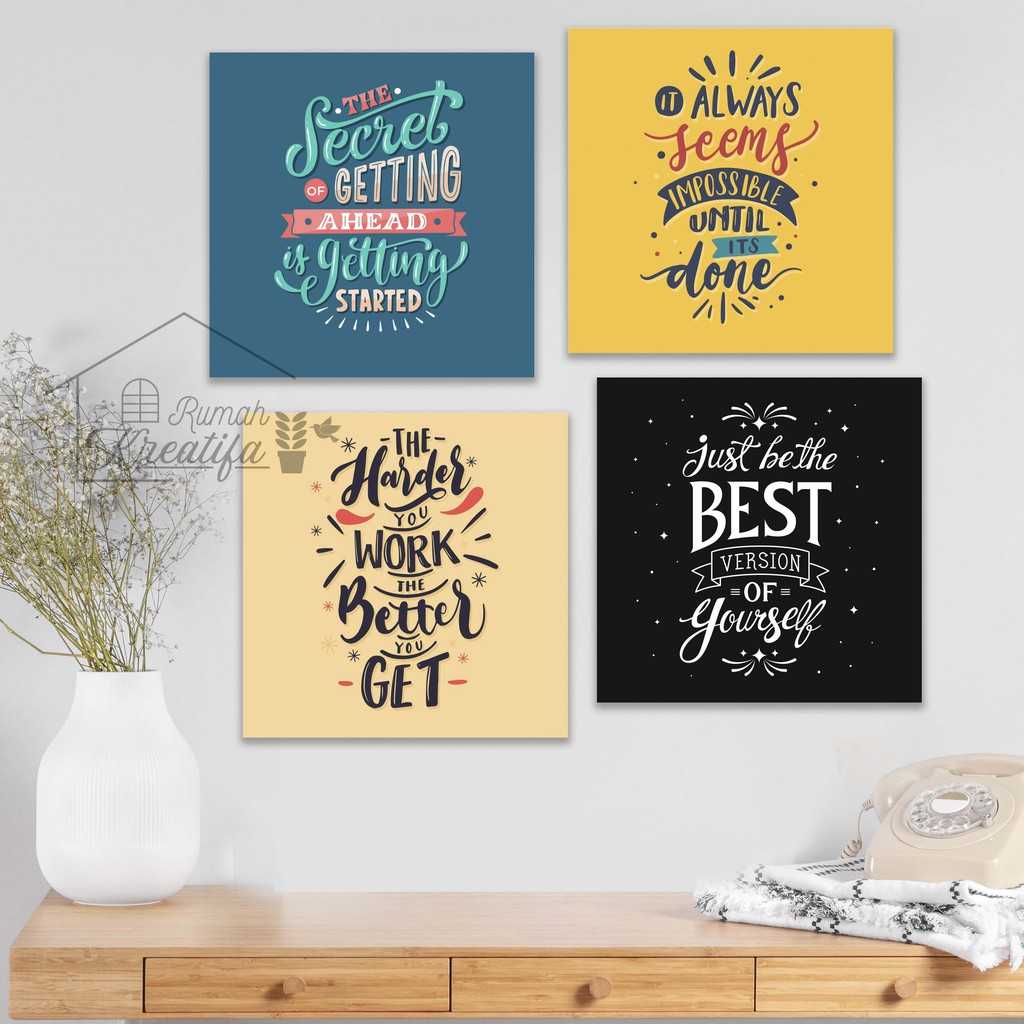 HIASAN DINDING KAMAR COWOK CEWEK QUOTES POSTER MOTIVASI PAJANGAN WALL DECOR AR