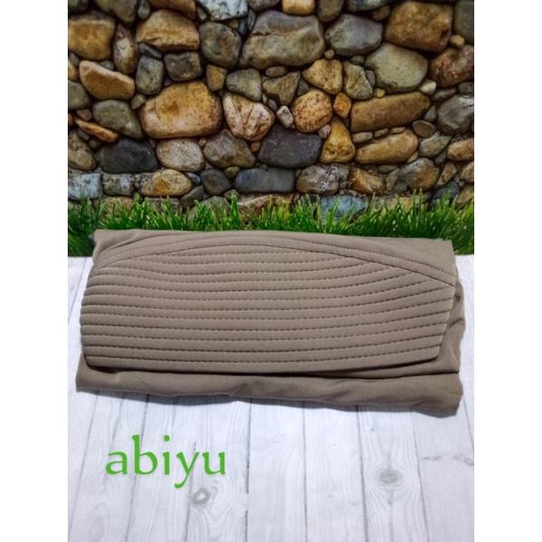 bergo dasya//oval polos//bergo dasya dewasa//bergo sekolah-Khaky//coklat tanah