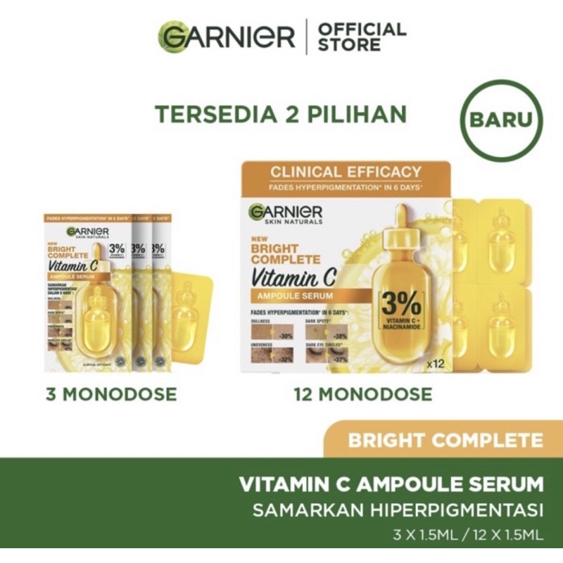 garnier ampoule serum