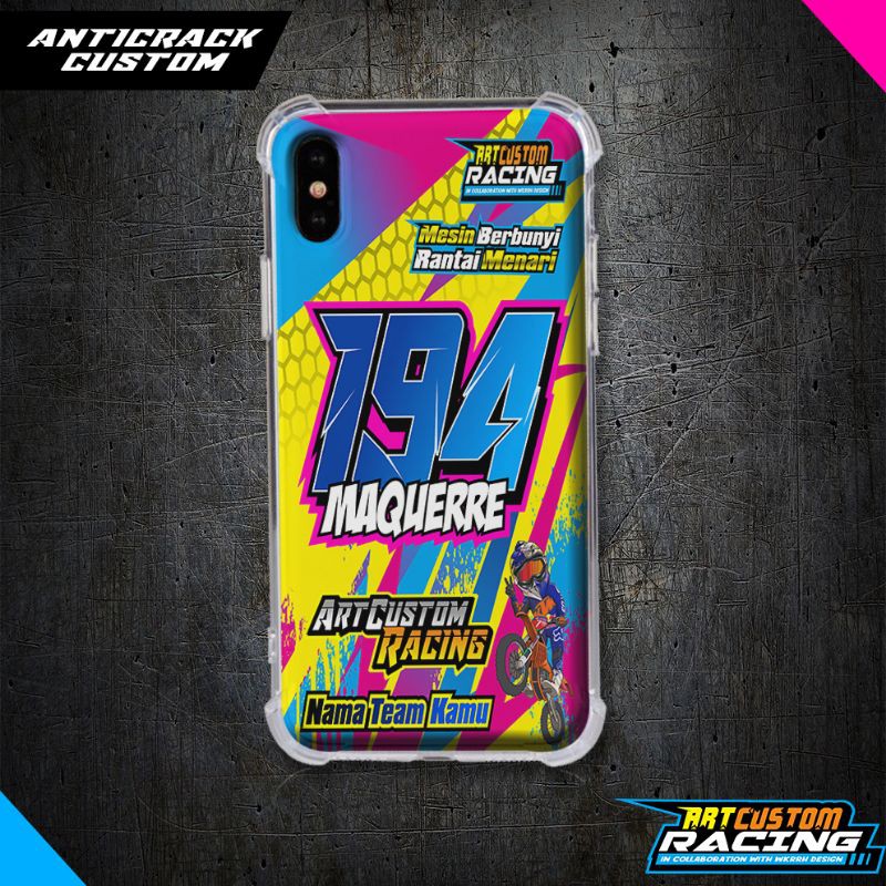 case custom racing bahan premium, anticrack custom