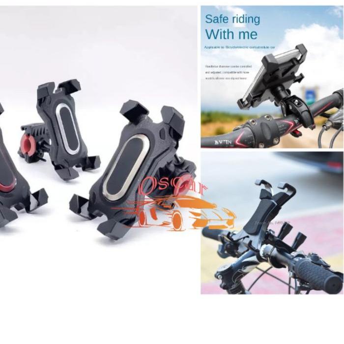 holder hp smartphone sepeda / jepitan hp sepeda / phone holder 360 !!