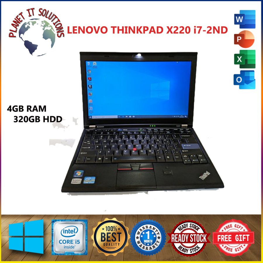 Laptop X220 i7 4GB 320GB Spesial promo Ramadhan free bag