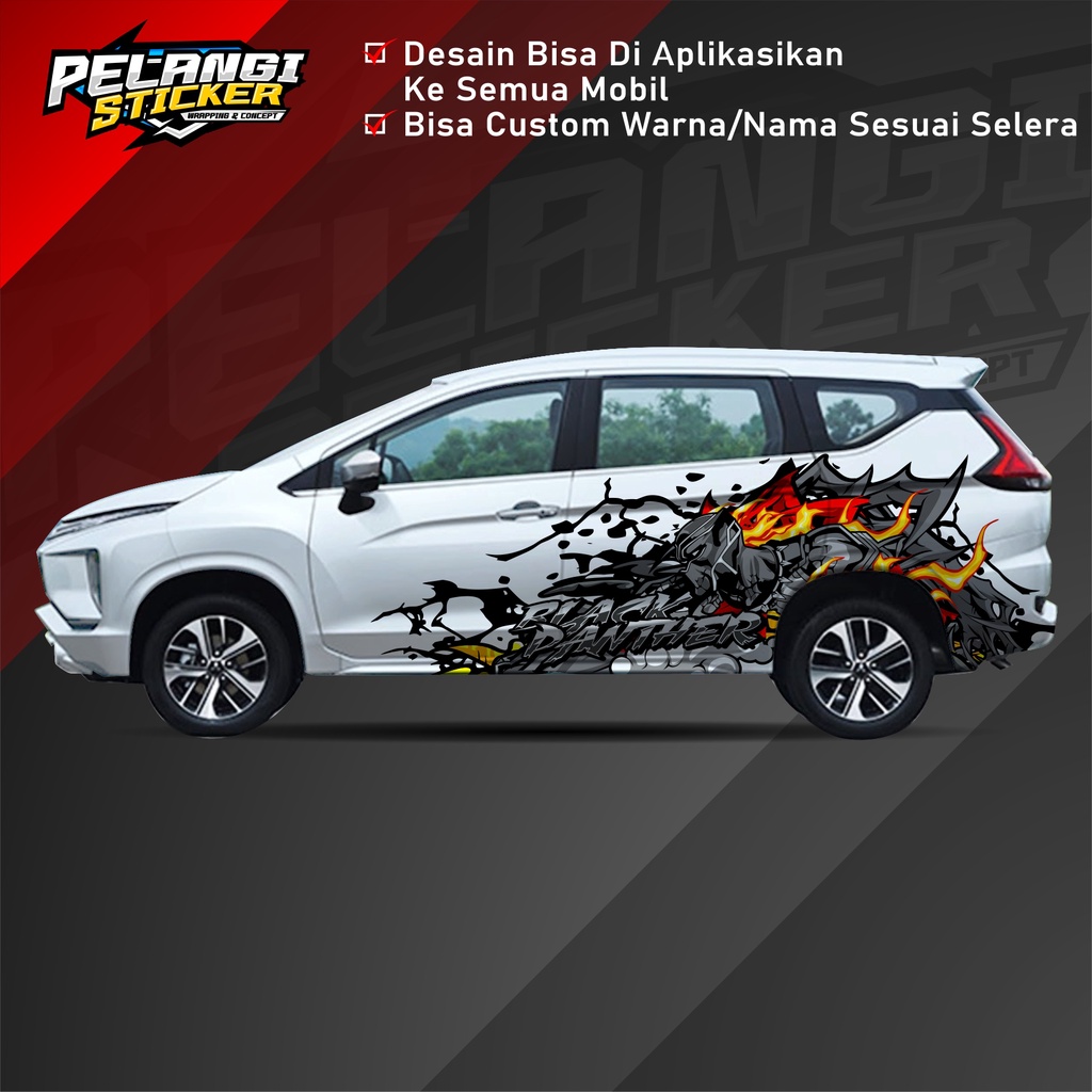 DECAL STIKER MOBIL CUSTOM XPANDER, AVANZA, JAZZ, AGYA, SIGRA, YARIS, MOBILIO STICKER MOBIL VENOM TER