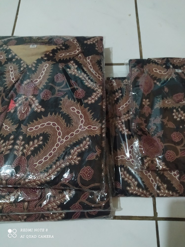 Couple Batik Ayah Dan Anak Bahan Katun Halus Primisima 40s