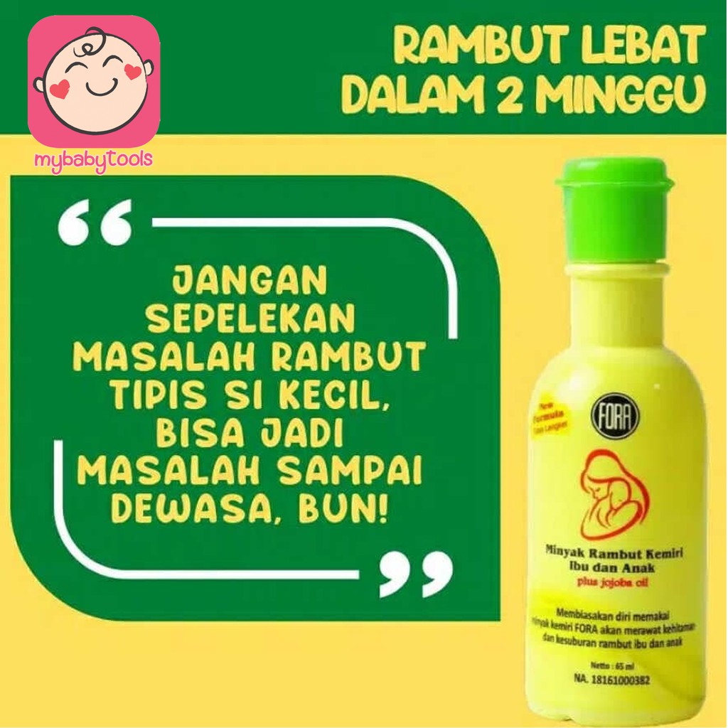 MINYAK KEMIRI 65ML BY FORA PENEBAL ALIS PENEBAL RAMBUT CANDLENUT OIL 100% KEMASAN BARU