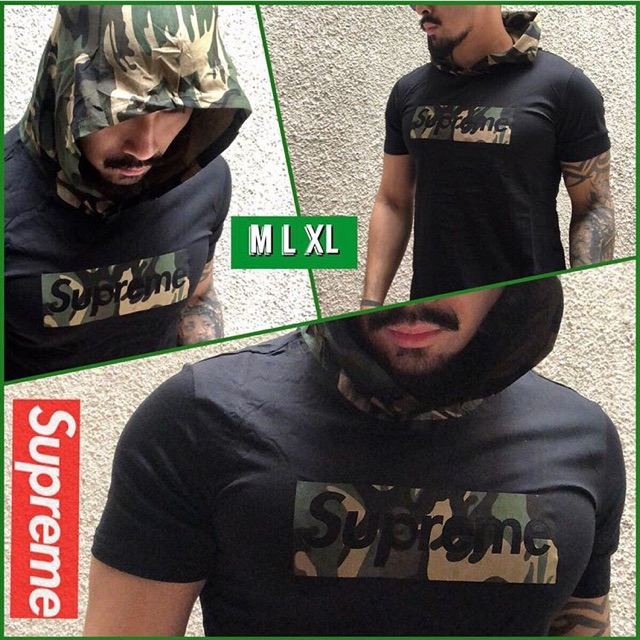 green camo supreme hoodie