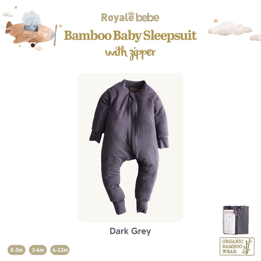 Royale Bebe Baby Sleepsuit With Zipper (Warna Dikirim Random)