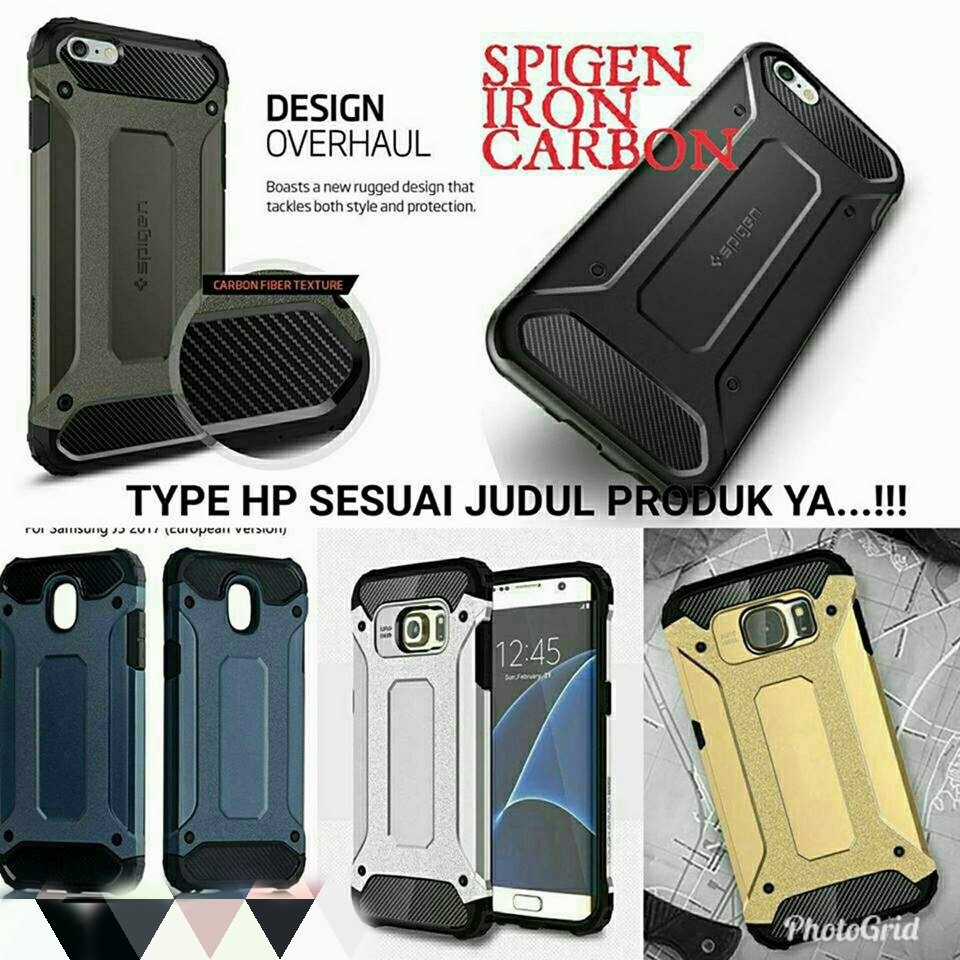 New Spigen Iron Carbon Vivo Y55 Vivo 1610 Shopee Indonesia