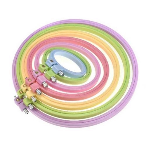 Colorful Plastic Embroidery Hoop - Pemidangan Plastik Berwarna