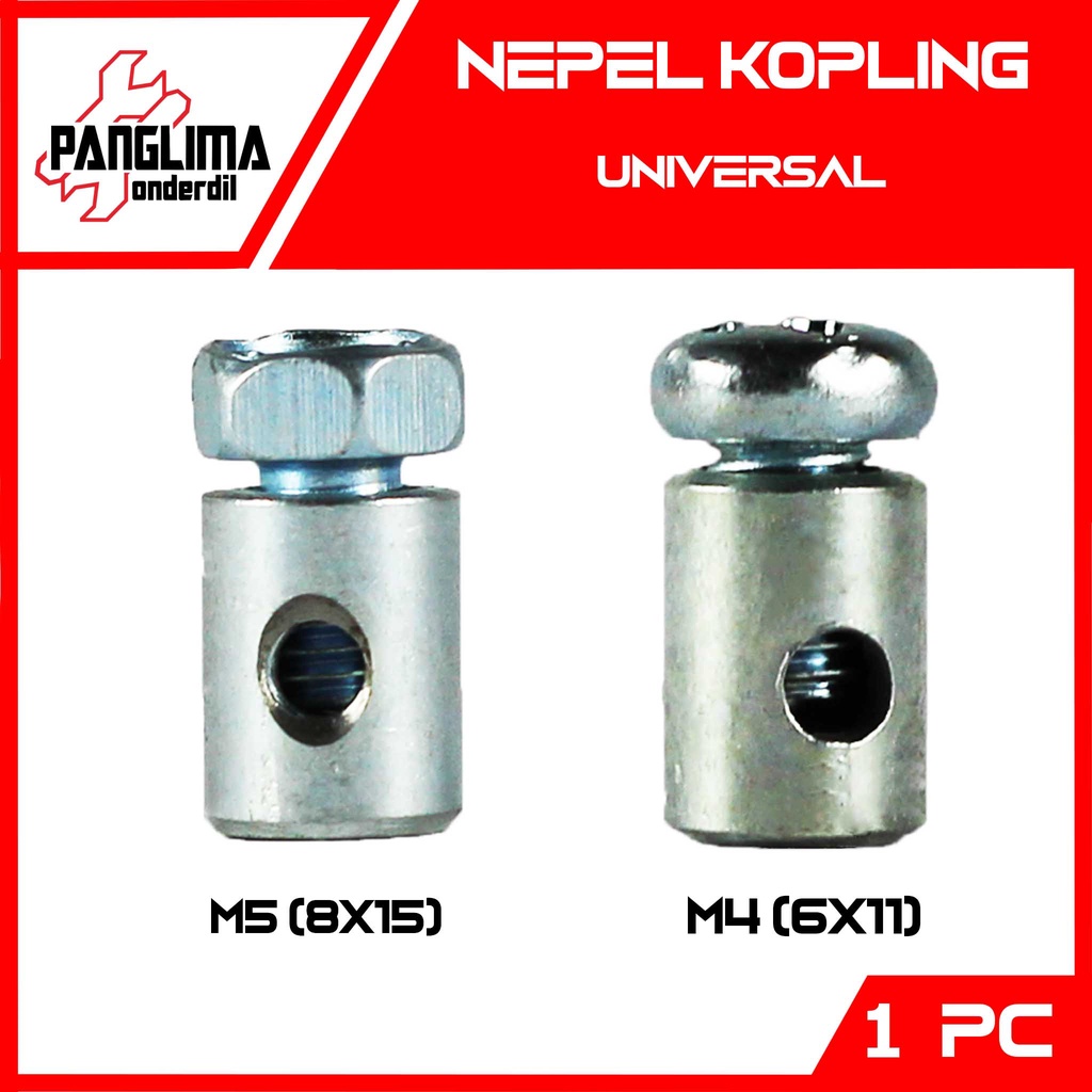Nepel Kopling-Kupling M4-M 4 6x11-6 x 11 / M5-5 8 x 15 mm-8x15mm-8 x 15mm Wire Nipple