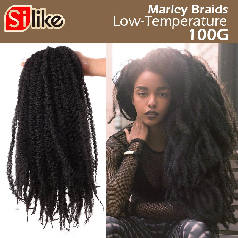 Original Afro Kinky Twist Hair Crochet Braids 10 Colors Marly