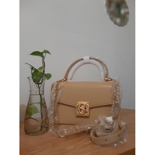Buttonscarves the kate bag light tan ❌sold❌