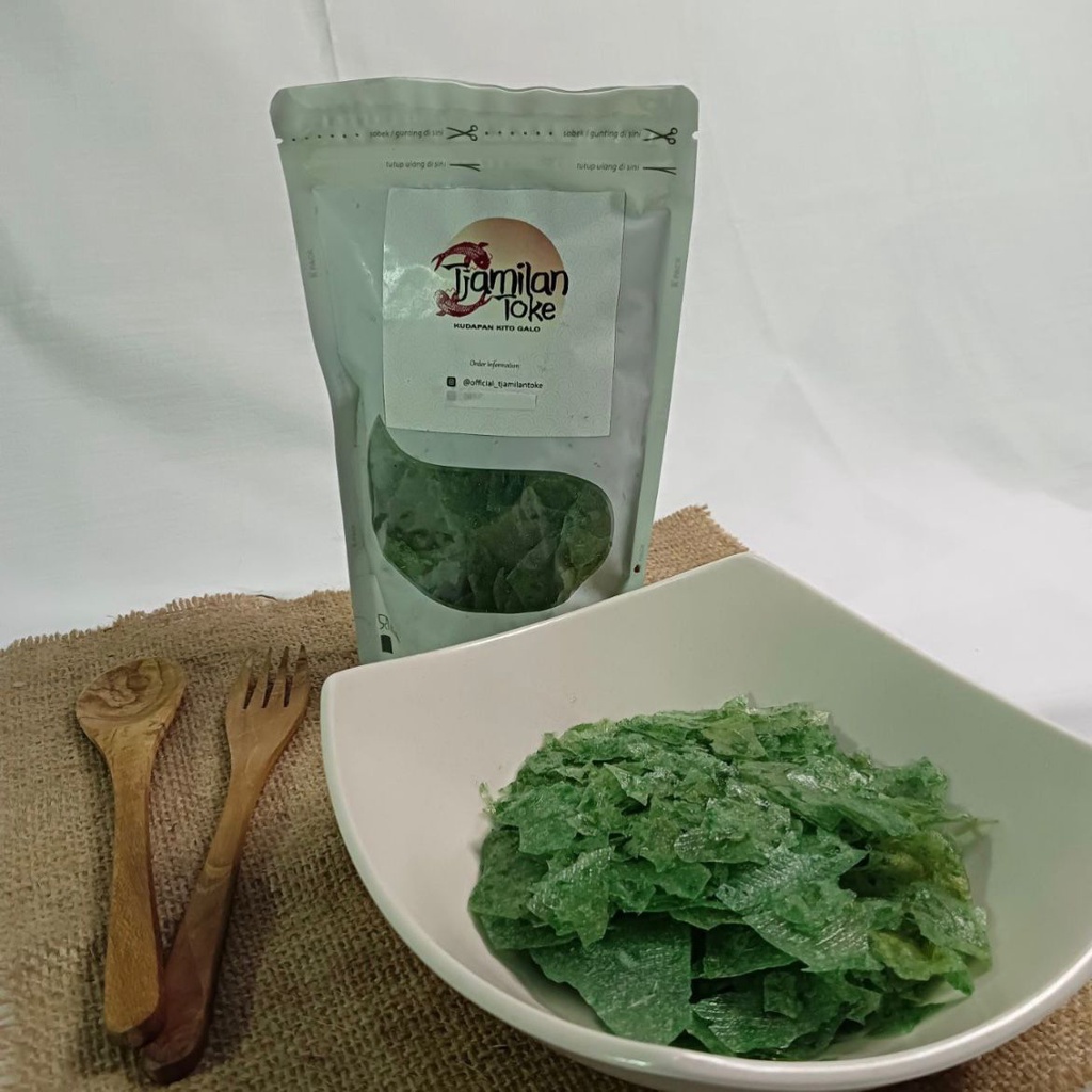 

Keripik Kaca Varian Rumput Laut Tjamilan Toke