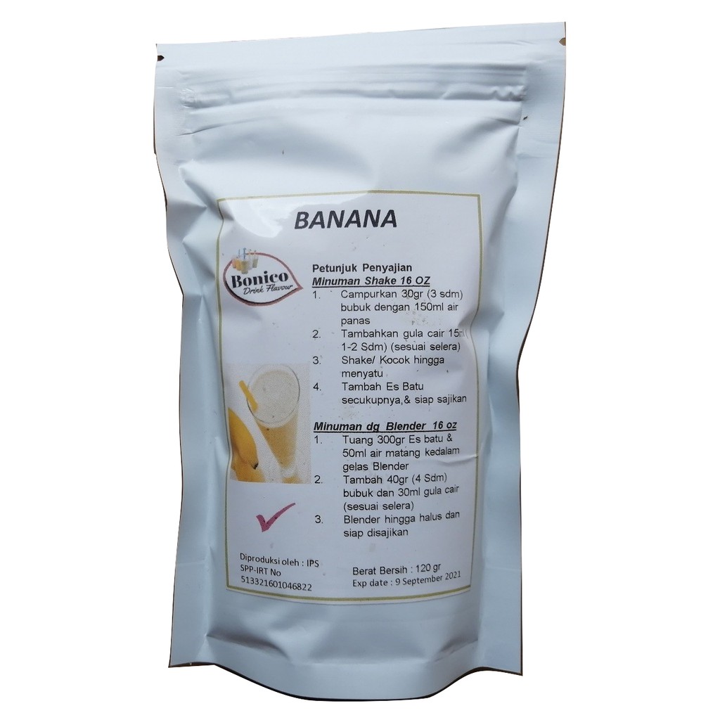 

BONICO BANANA 120gr Bubuk minuman BANANA milk shake