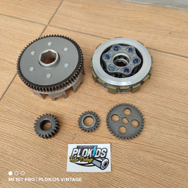 DRAF GEAR HOUSE KOPLING CB GL MEGAPRO TIGER MATA 22 68 SET OIL POMP GEAR