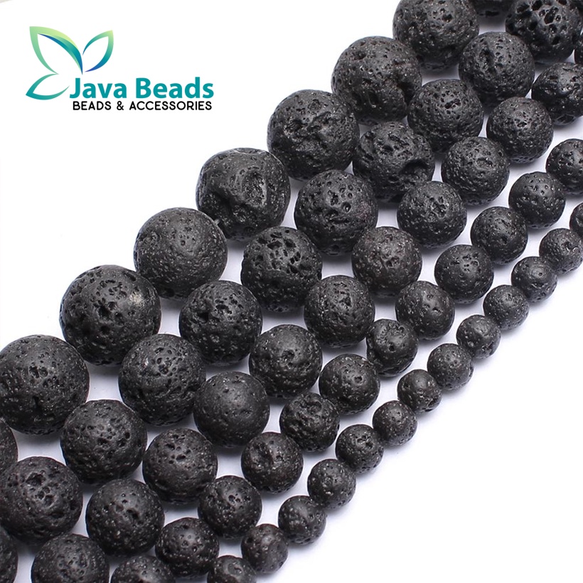 Manik Batu Lava Stone Lava Rock Beads