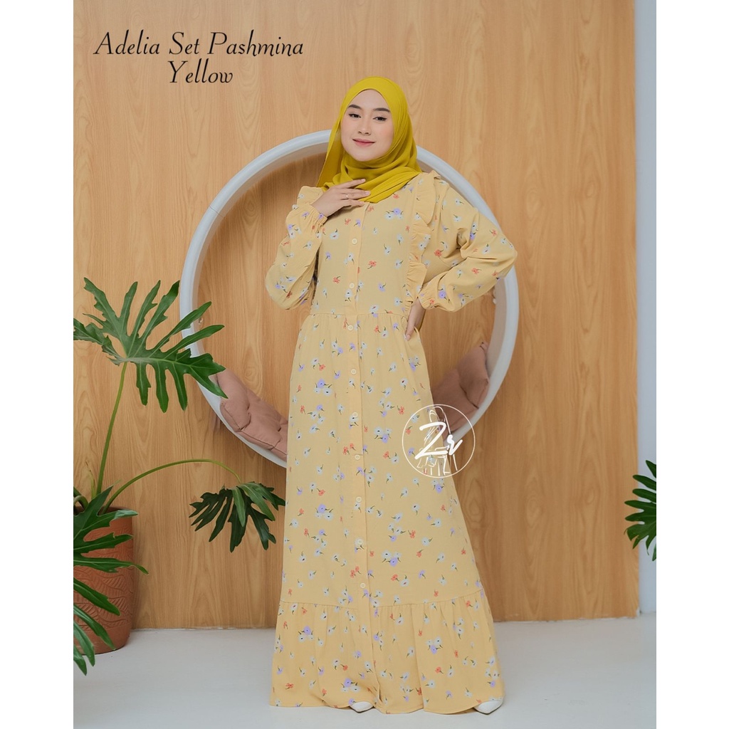 DRESS KRINGKEL SET PASHMINA ORIGINAL CRINGKEL ZR collection LIMITED EDITION MOTIF SUPER ADEM BUSUI