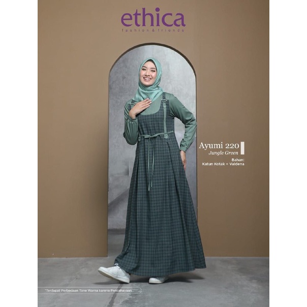 Gamis Wanita Ethica / Ayumi 220 Aqua Green / Fashion Muslim