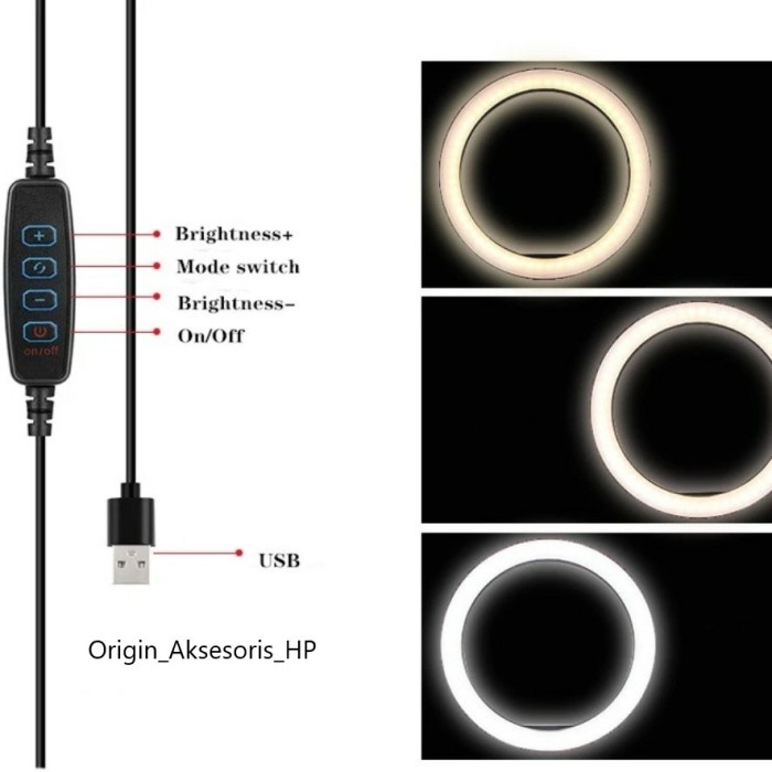 LED Ring Light 33cm Photo Studio Lighting / Ring Fill Light BD-330/ Lampu Foto Studio SC