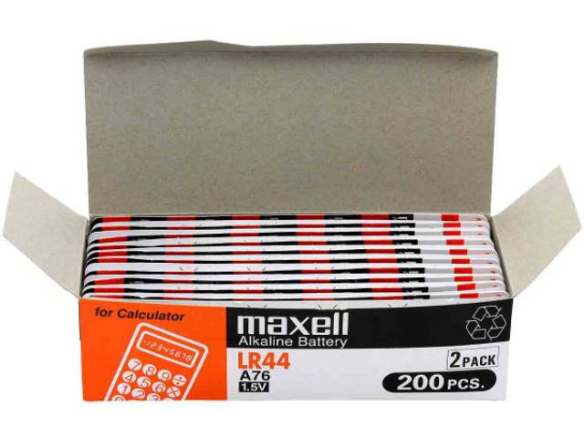 Baterai Maxell LR44 Original  AG13 L1154 357 A76 Isi 10 Butir