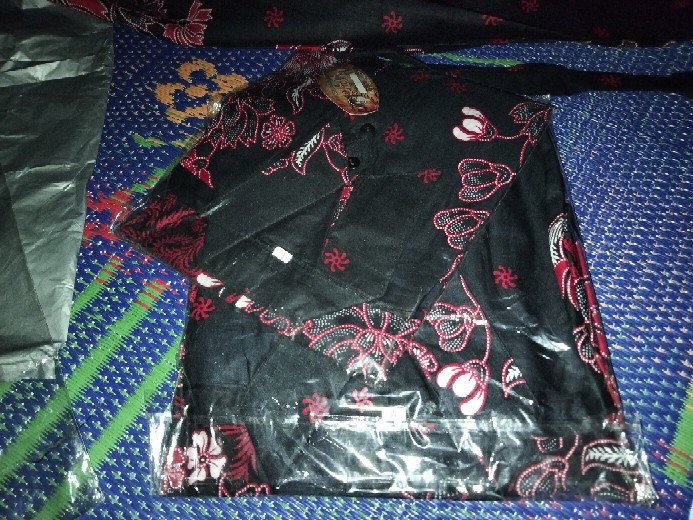 Batik Couple Keluarga Sania Ruffle Ori Ndoro Jowi Dnt Motif Sakura Merah Termurah Shopee
