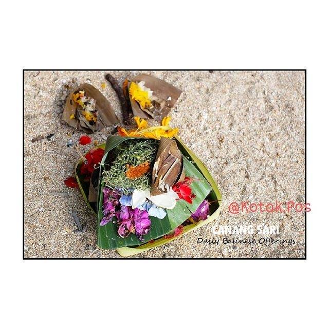 CANANG SARI SESAJEN SAJEN BALI OFFERINGS KARTU POS POSTCARD SURAT FILATELI POSTCROSSING SWAP BUDAYA