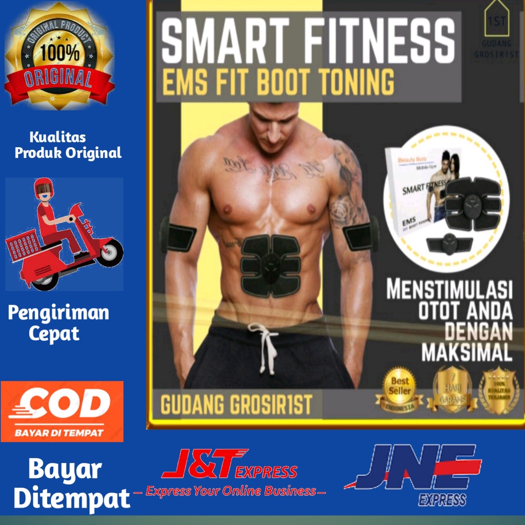 [BISA COD] SET 3 PCS Stimulator Terapi EMS Otot Six Pack ABS SIXPACK SCULPTER