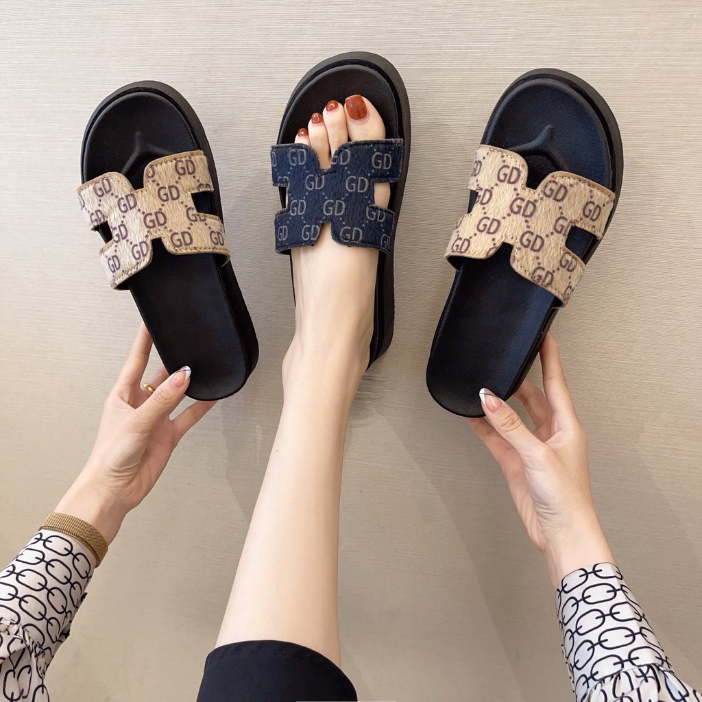 cind 5073, sandal wanita import fashion sandal slip on cantik dan termurah ngetrend