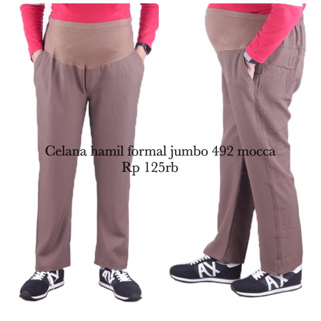 Celana Hamil Formal Jumbo 492 Coklat