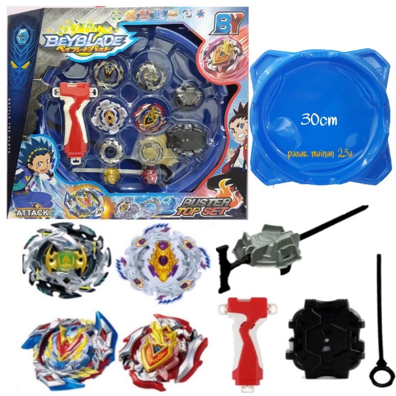 Gangsing Beyblade Burst Launcher 4in1 Beyblade Lord Flare Dragon Set arena gangsing