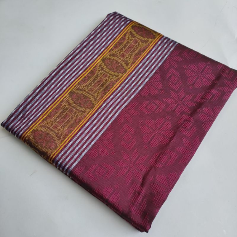 Songket Baron Maroon | Tenun Songket Maron | Kain Songket Maroon