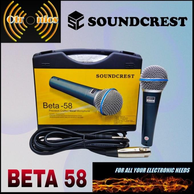 Microphone Soundcrest Beta 58 / Mic Kabel Soundcrest Beta 58 otron1c5 Ayo Beli