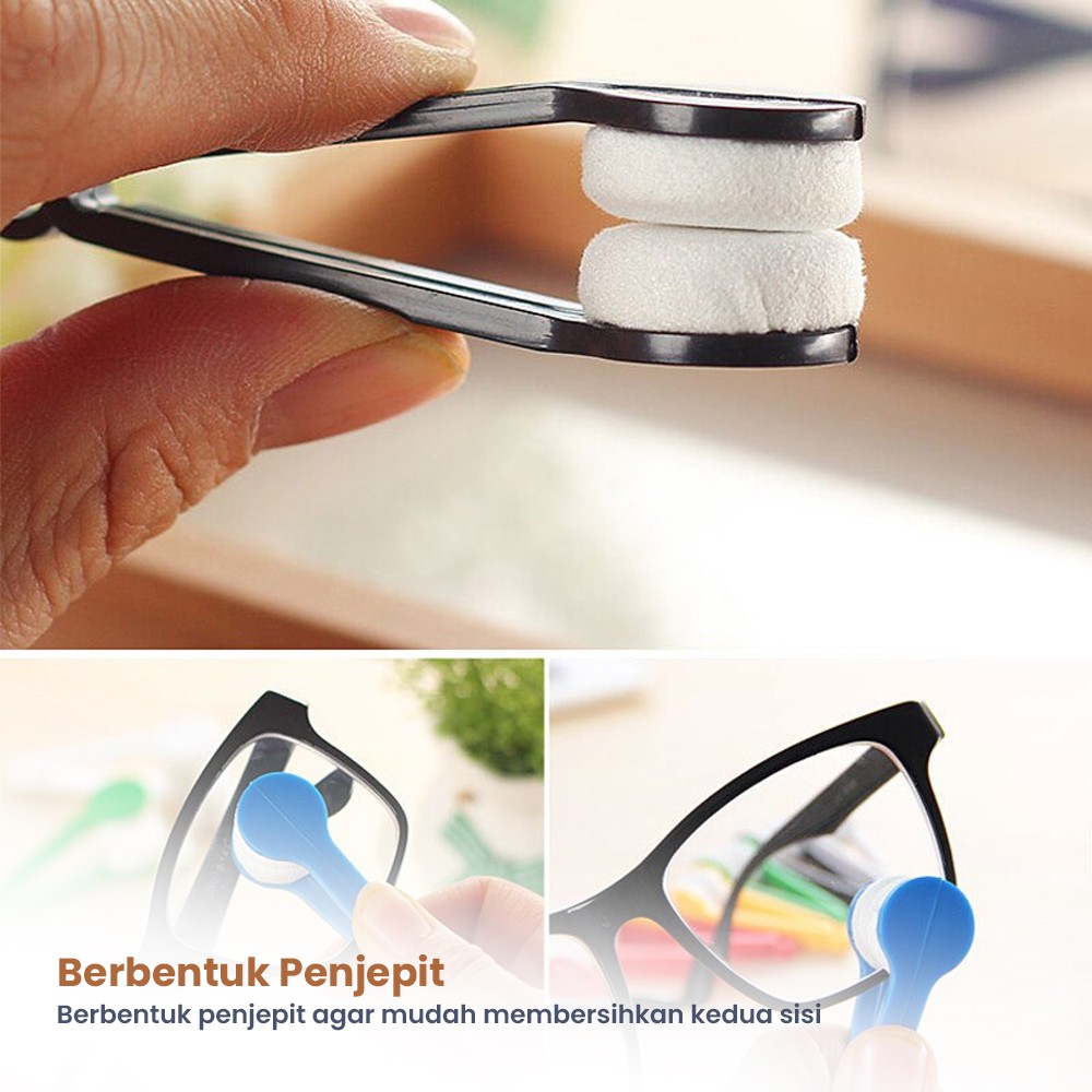 Pembersih Kacamata Microfiber Glasses Wiper Pembersih Debu Minyak dan Kotoran