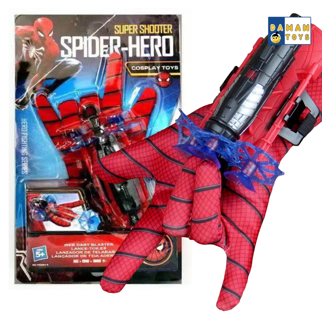 Mainan Spiderman Ironman Web Transmitter Blaster Shooter Mainan Murah