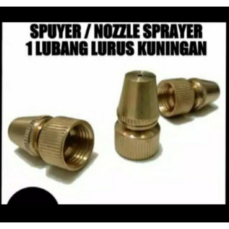 Sprayer spuyer nozzle nozle nozel nosel lobang satu lurus