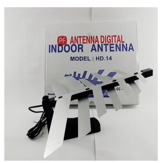 Antena / Antenna TV Digital Dalam Indoor PF HD-14 HD14 HD 14