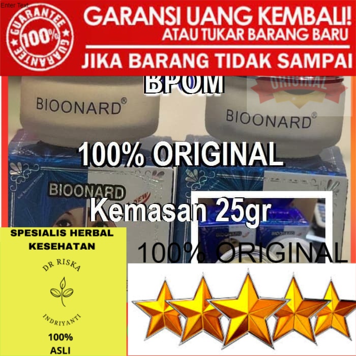 100% ORIGINAL OBAT KRIM CREAM PEMUTIH PENGHILANG JERAWAT WAJAH BIOONARD ORIGINAL