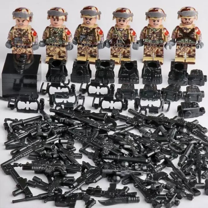 Flash Sale Lego Swat 6 Minifigure Hero Police Military Soldier Police Ww2 Army Termurah