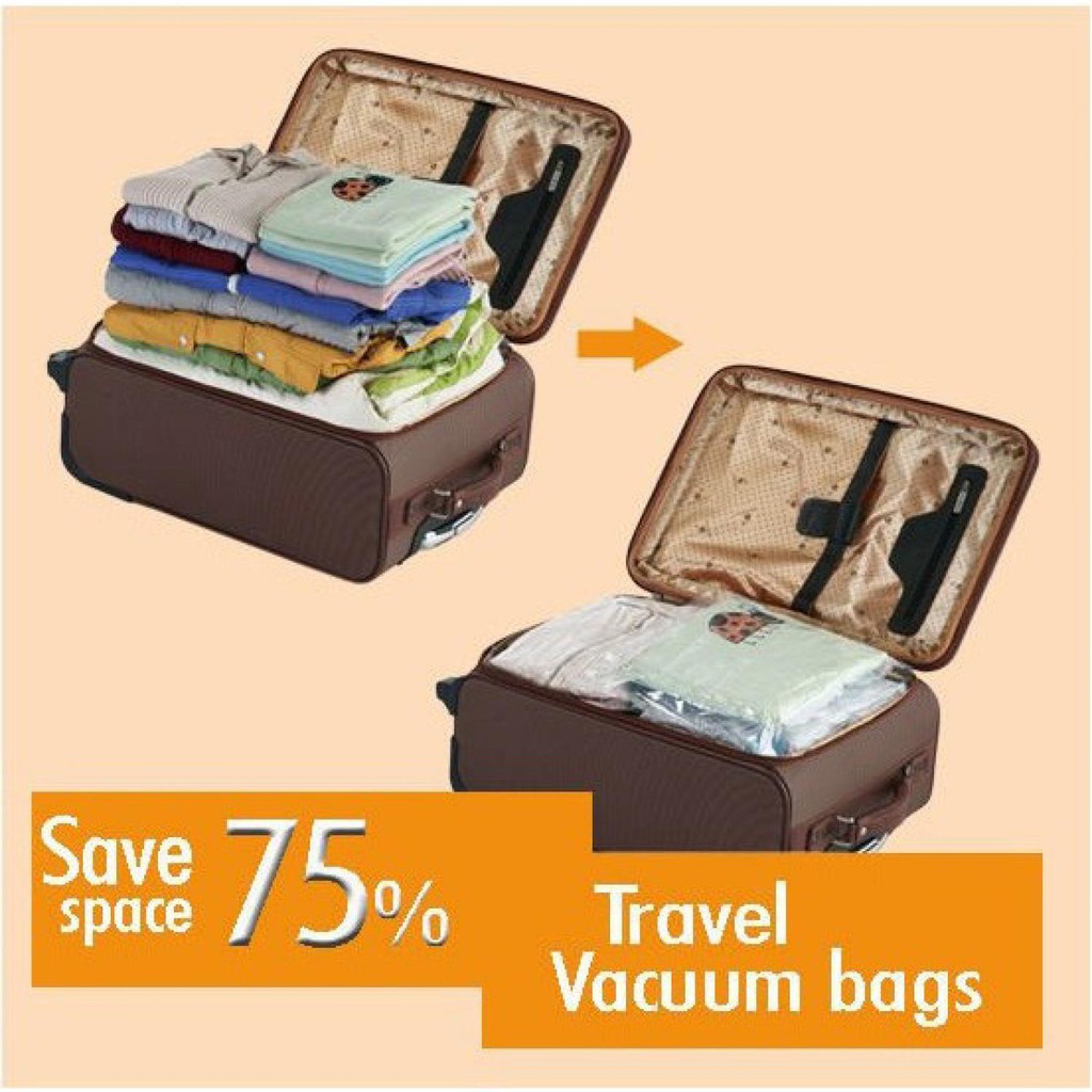 Tas Travel Organizer Plastik Vakum Kompresi 1pcs - VB-70