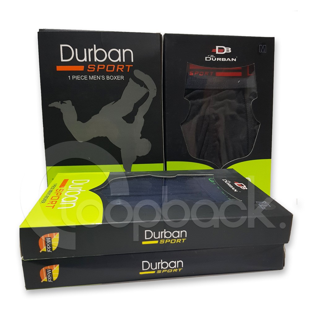 Durban Celana Dalam Boxer Pria - DURBAN Sport DU 669C 1 Box isi 1 pcs