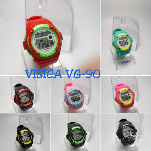 Jam tangan digital Anak Anak dan remaja water Resist Visica vg 90